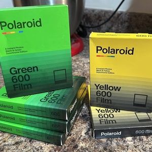 Green & Yellow Duochrome Polaroid 600 Film (6 Packs) - Limited Edition Film